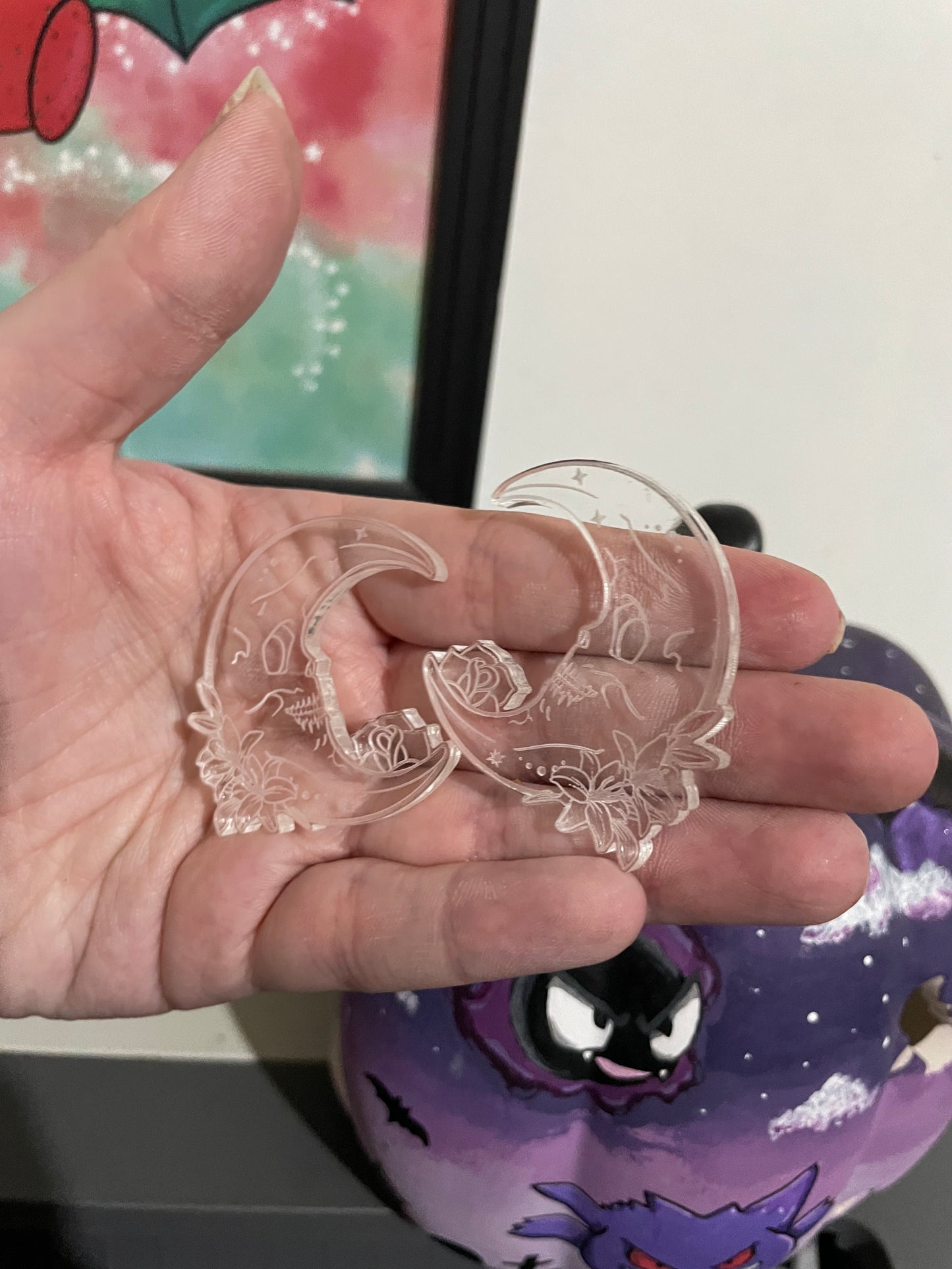 Skull Moon Earring Mould
