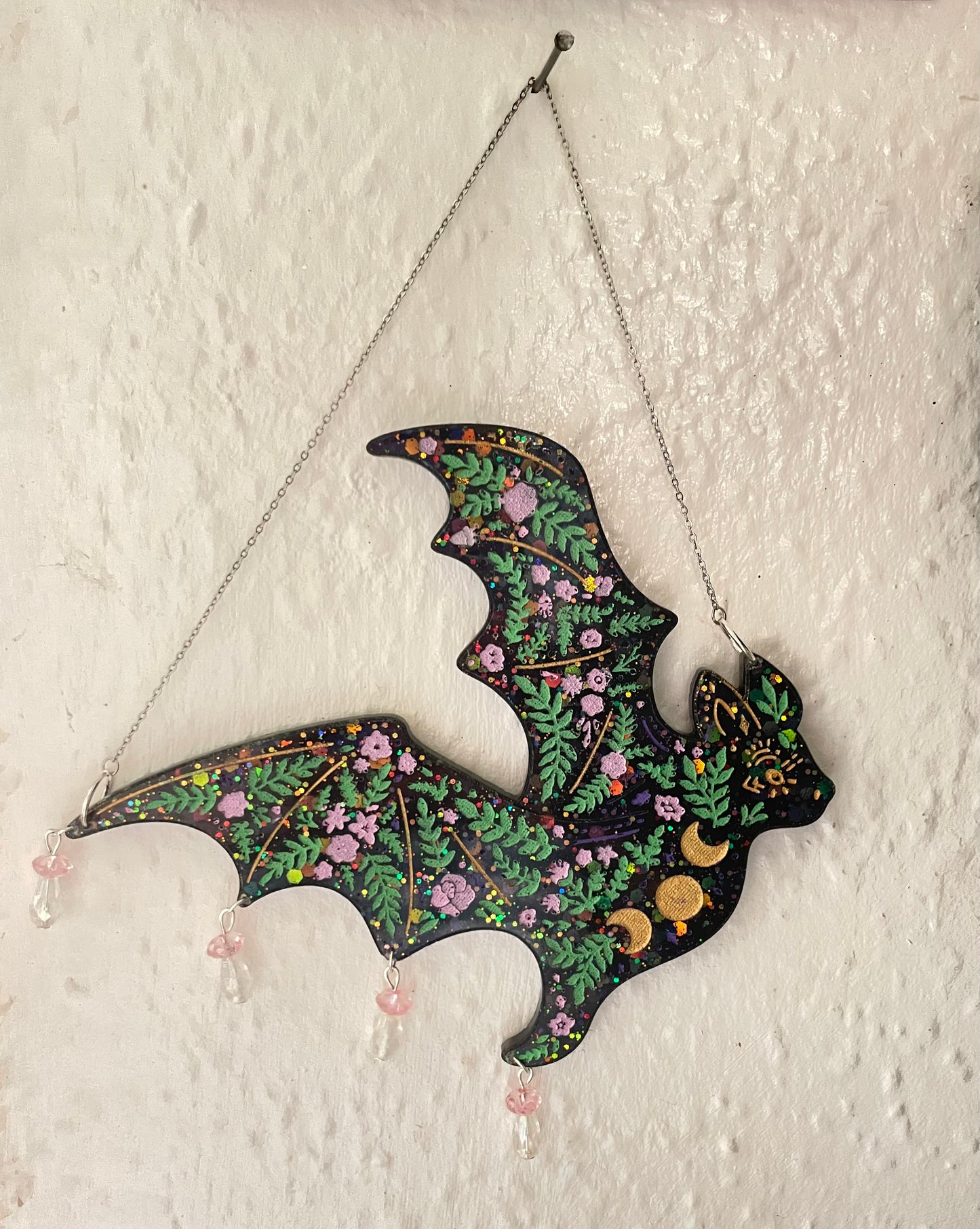 Floral Bat Wall Hanging