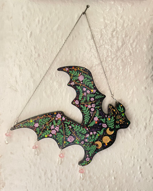 Floral Bat Wall Hanging