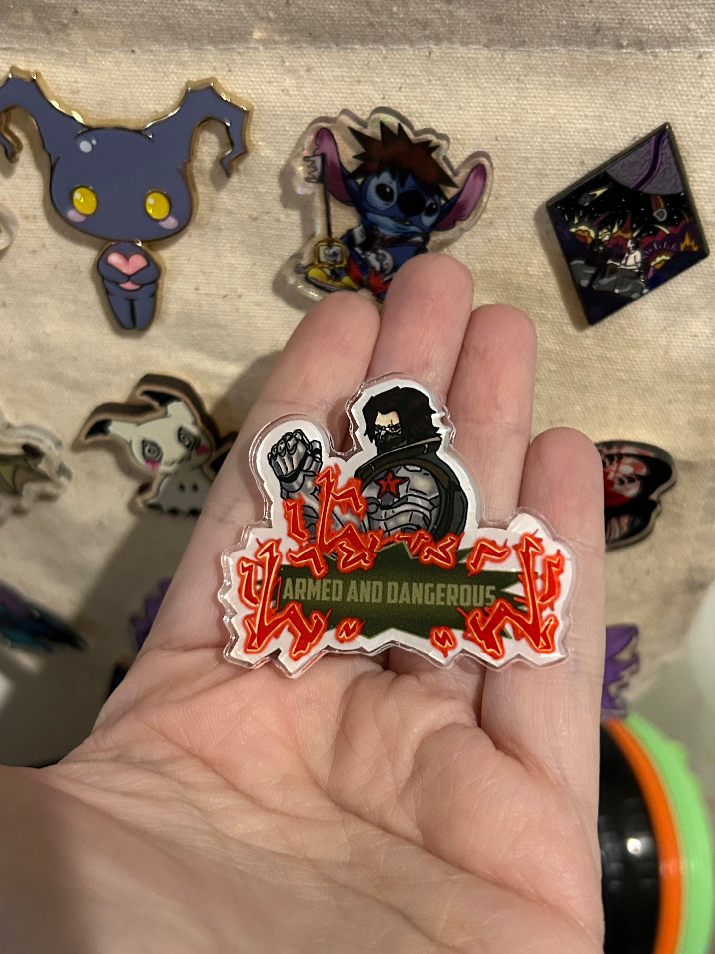 Armed & Dangerous Pin