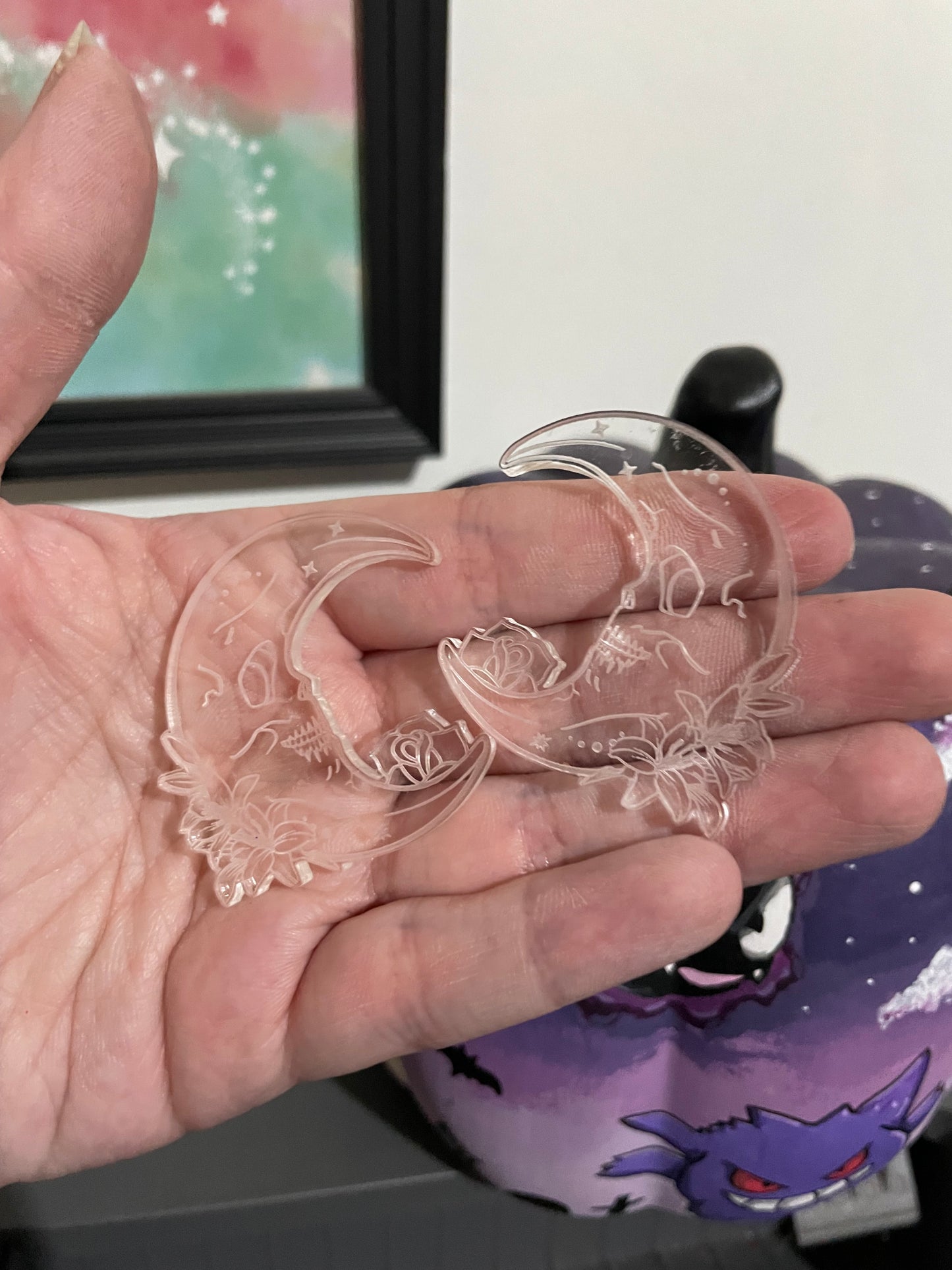 Skull Moon Earring Mould