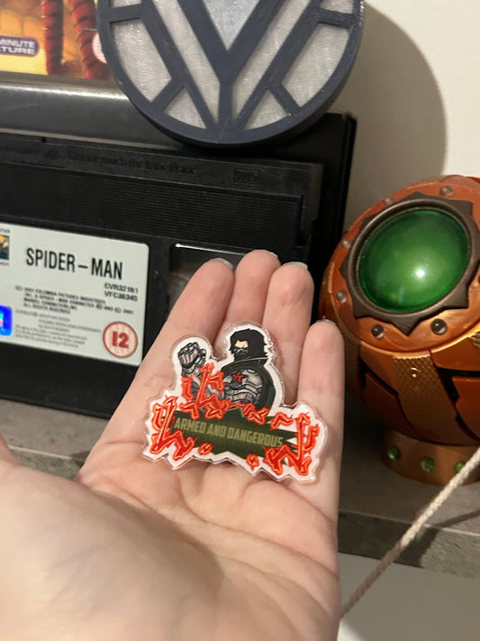Armed & Dangerous Pin