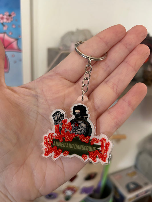 Armed & Dangerous Keyring