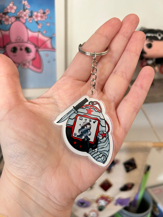 Winter Soldier Gotchi Keyring
