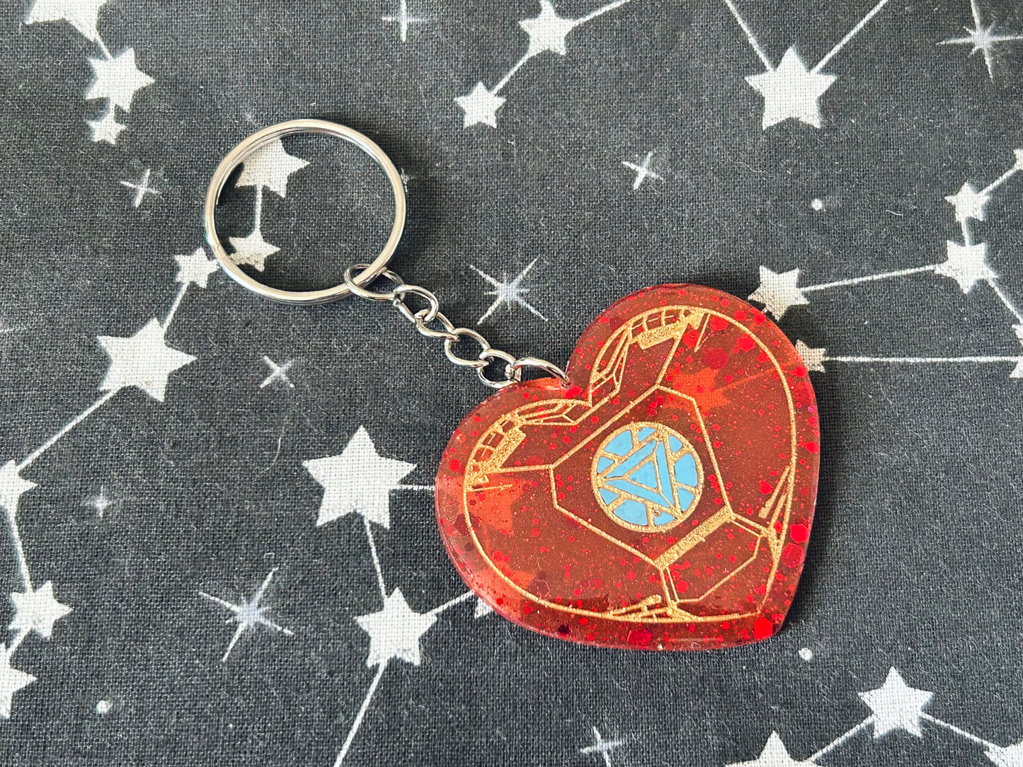 Iron Heart Keyring