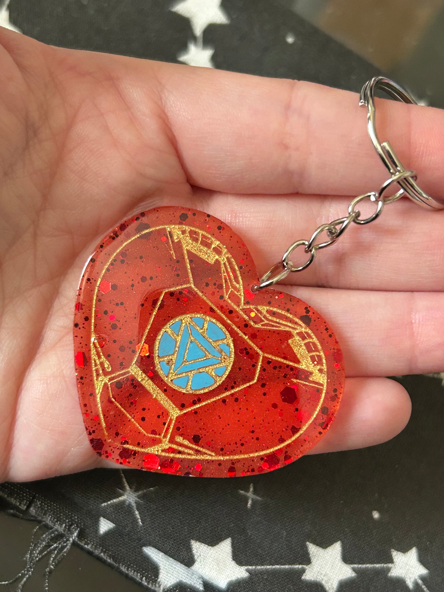 Iron Heart Keyring
