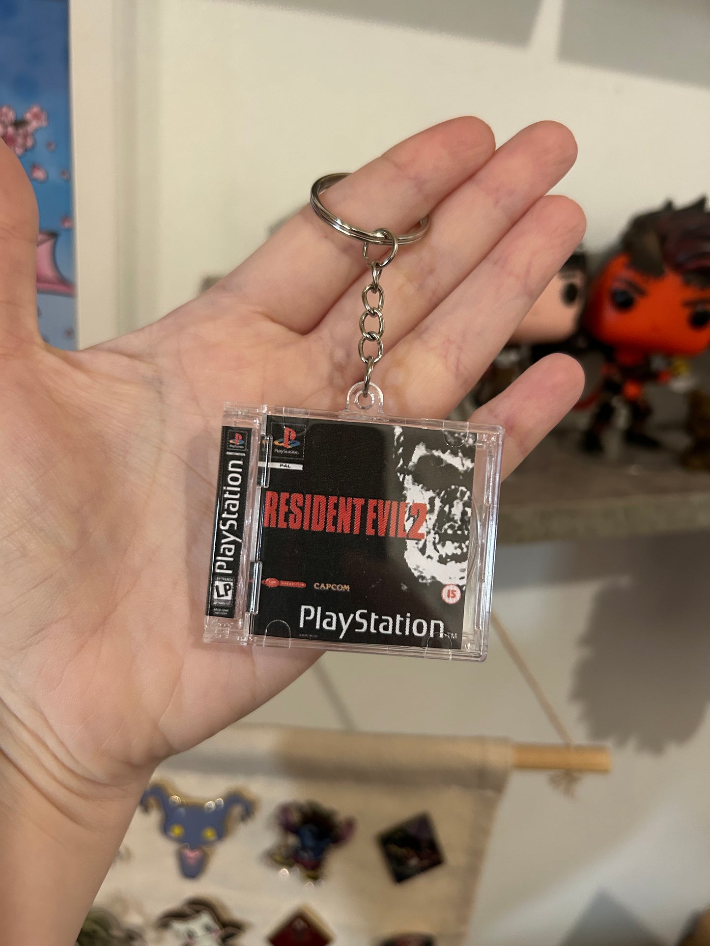 PS1 Game Case Keyrings