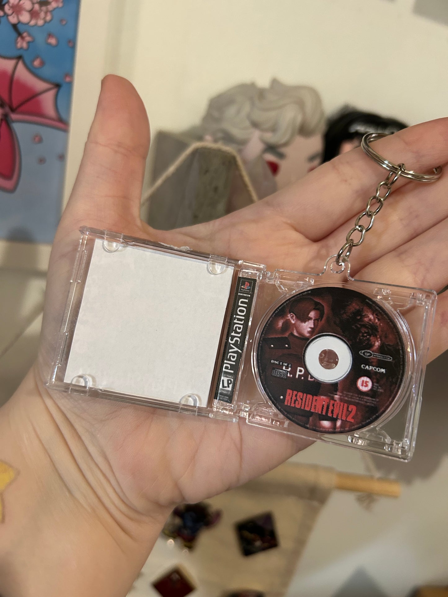 PS1 Game Case Keyrings