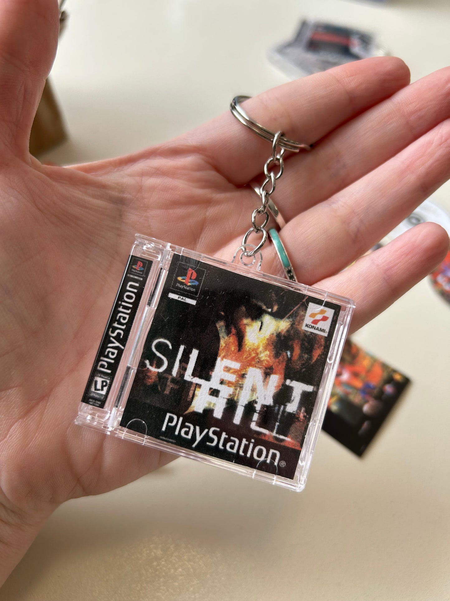 PS1 Game Case Keyrings