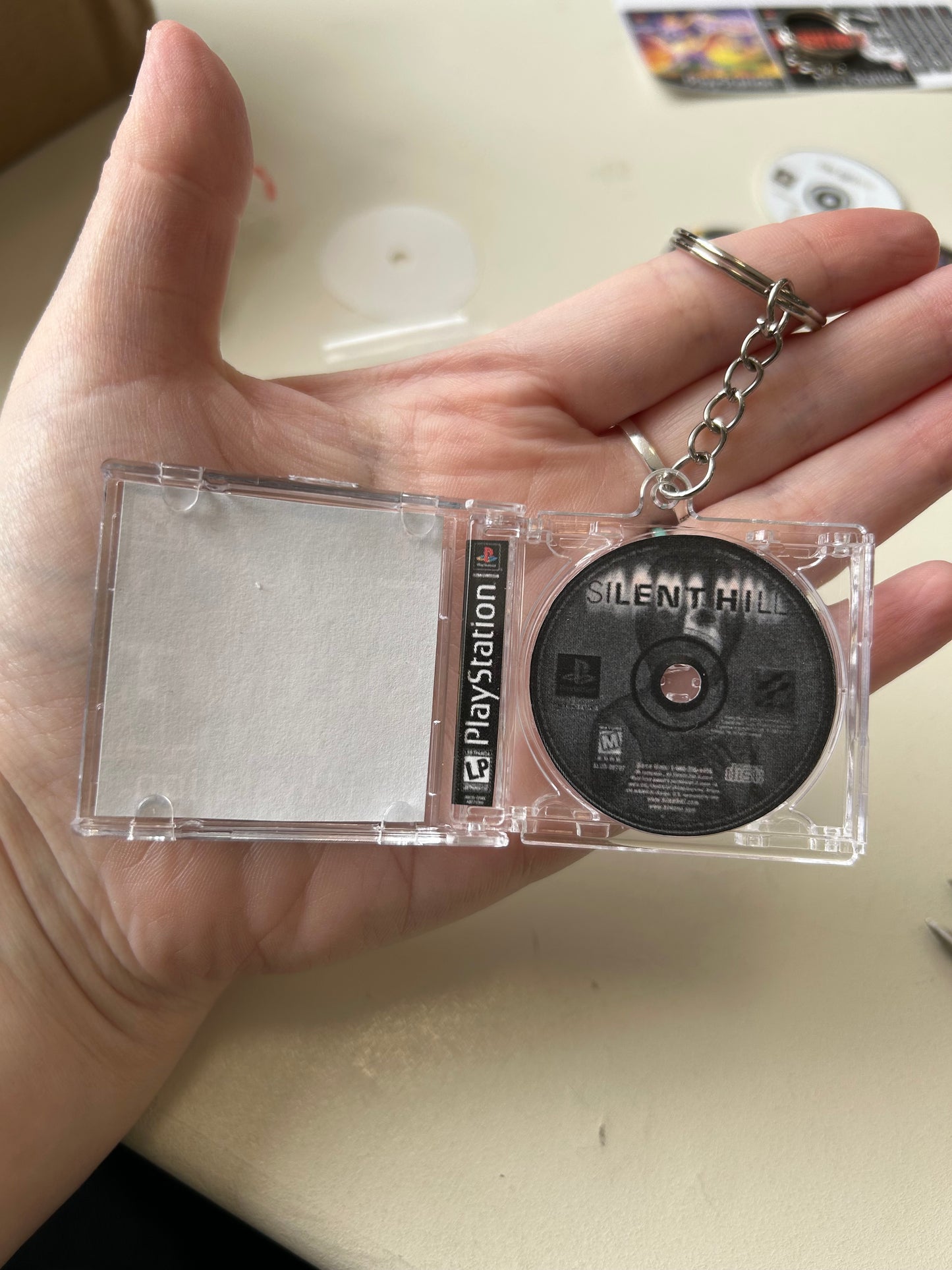 PS1 Game Case Keyrings