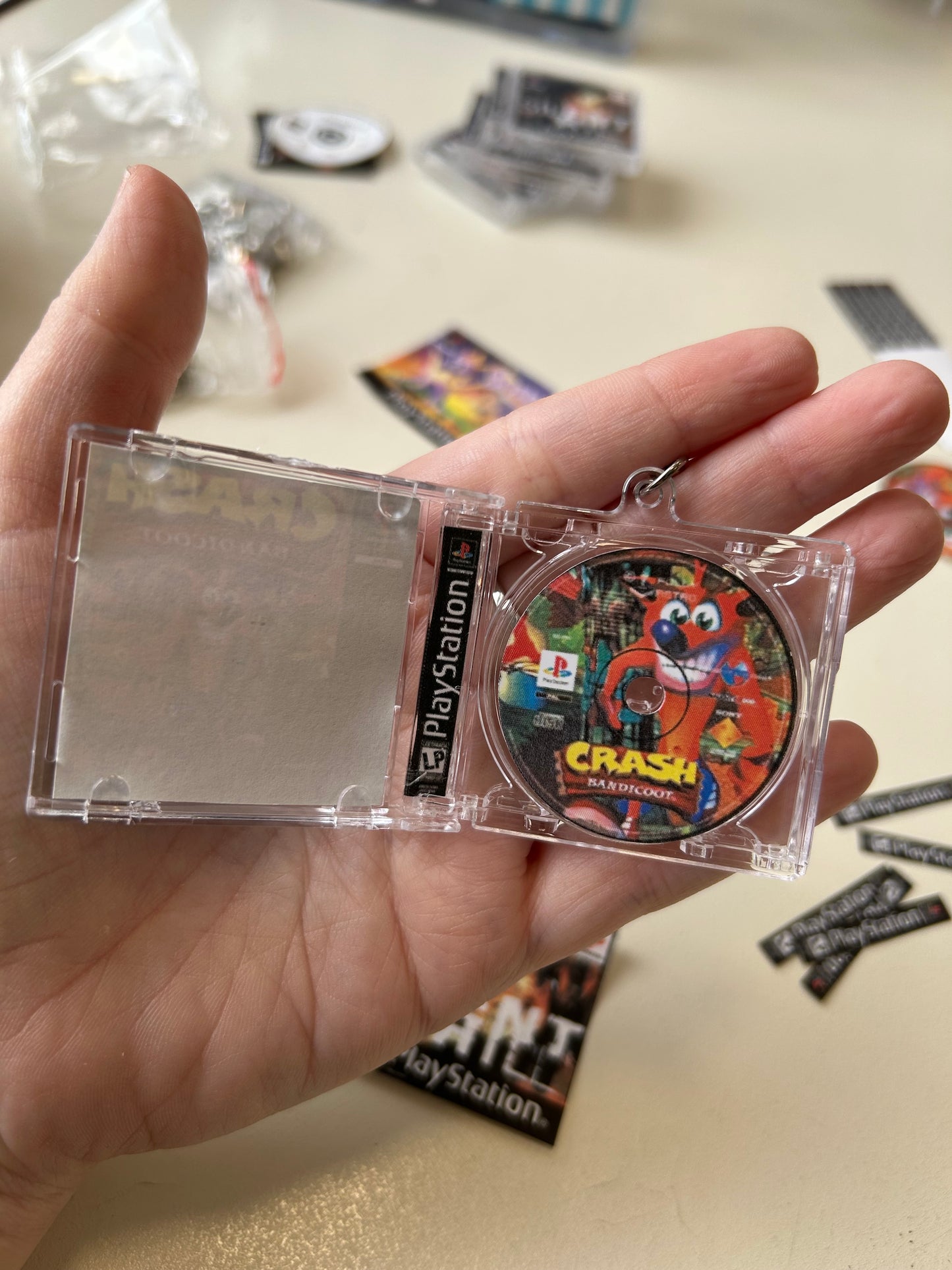 PS1 Game Case Keyrings