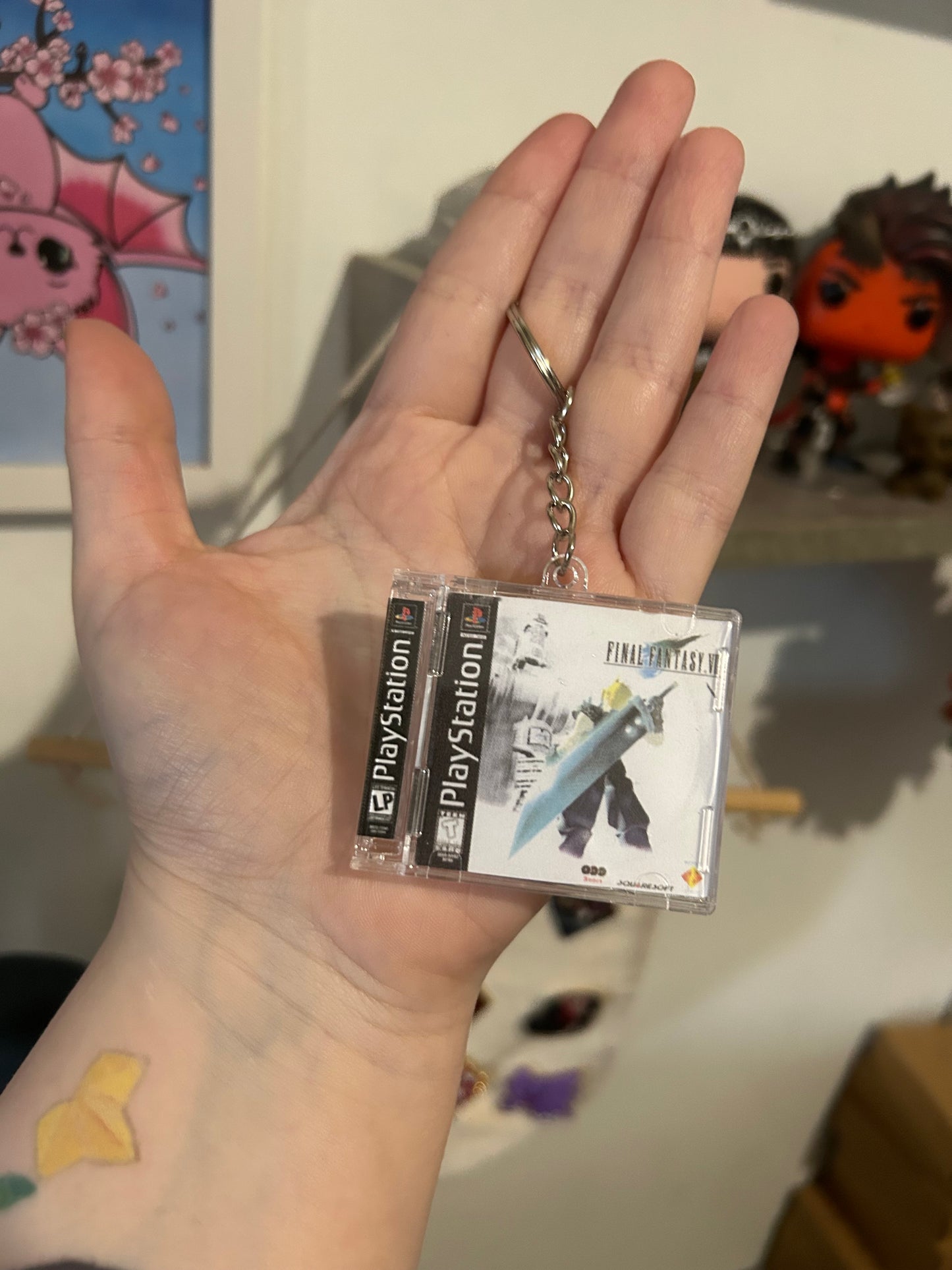 PS1 Game Case Keyrings