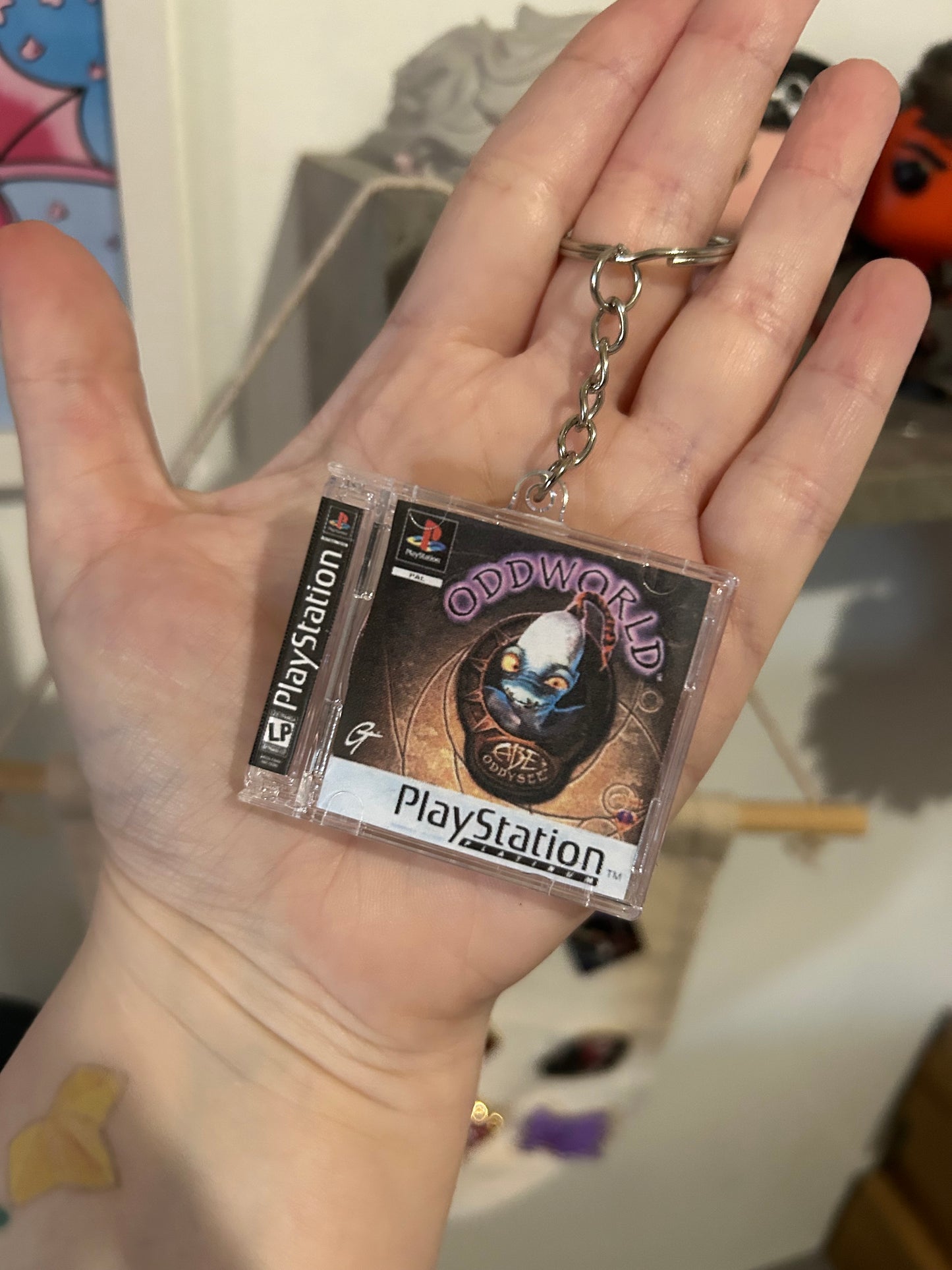PS1 Game Case Keyrings