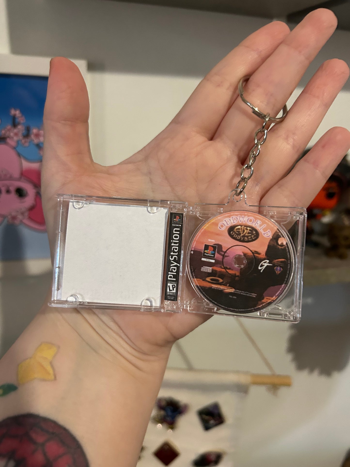 PS1 Game Case Keyrings