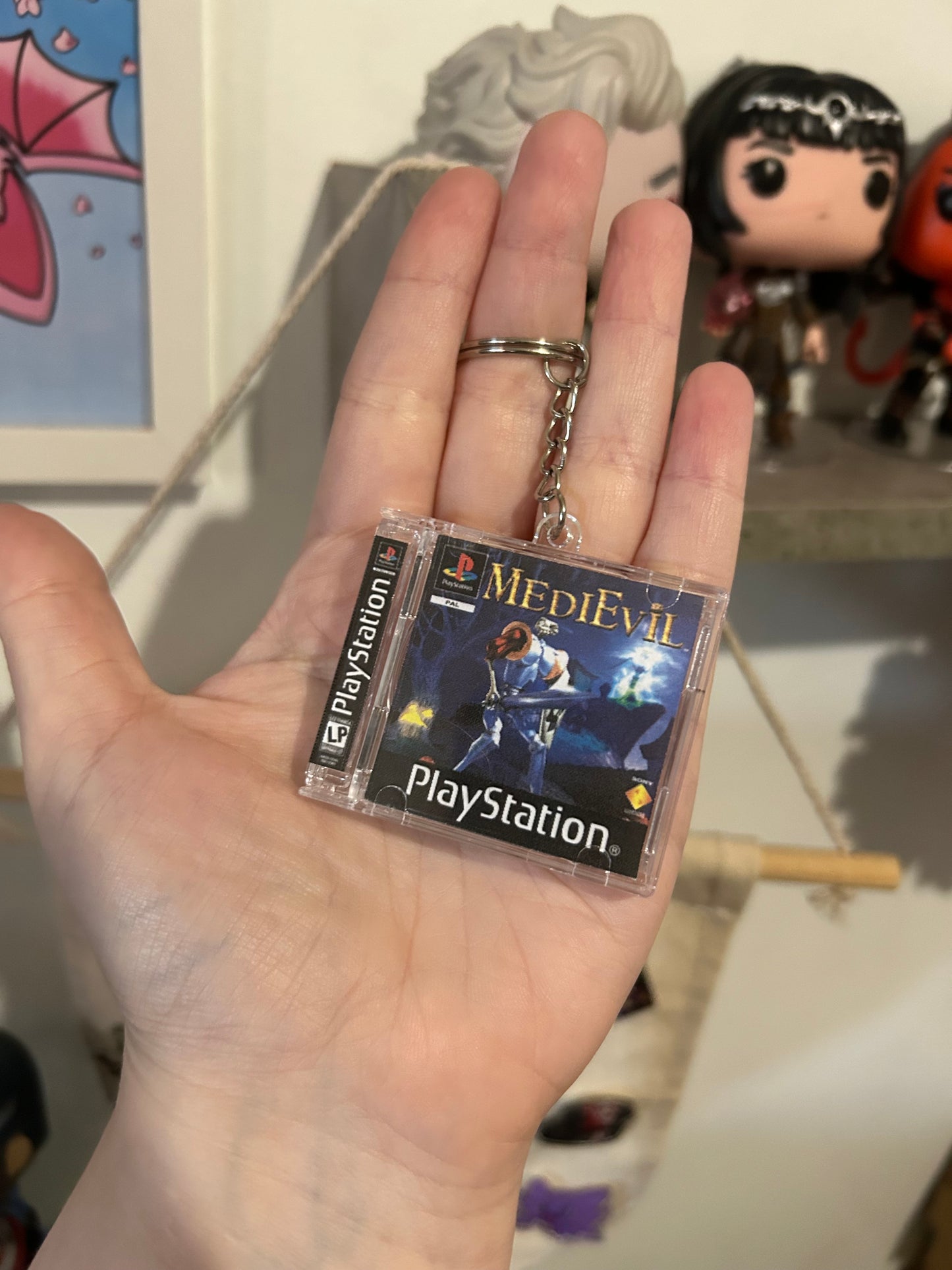 PS1 Game Case Keyrings