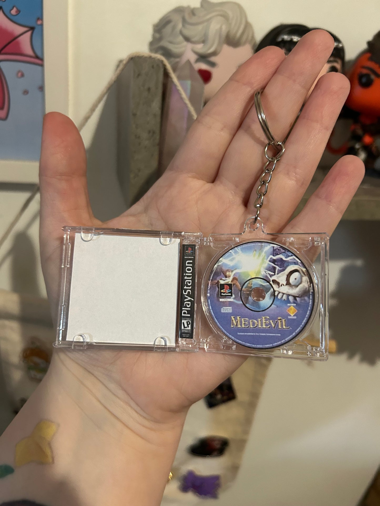 PS1 Game Case Keyrings