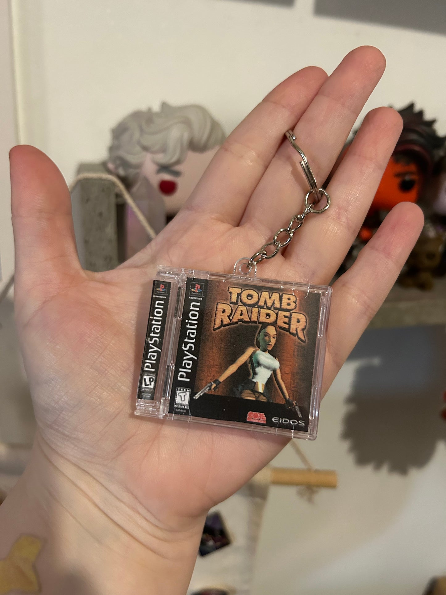 PS1 Game Case Keyrings