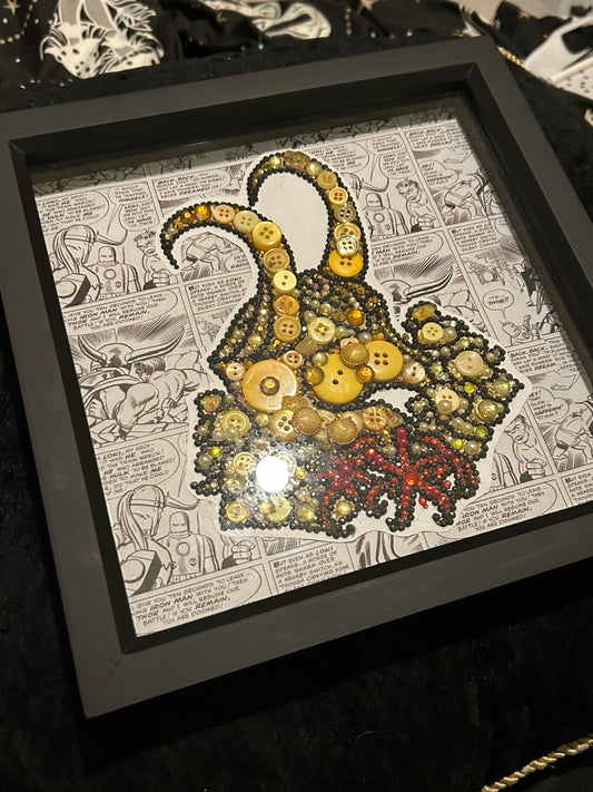 Loki Helmet Button Art