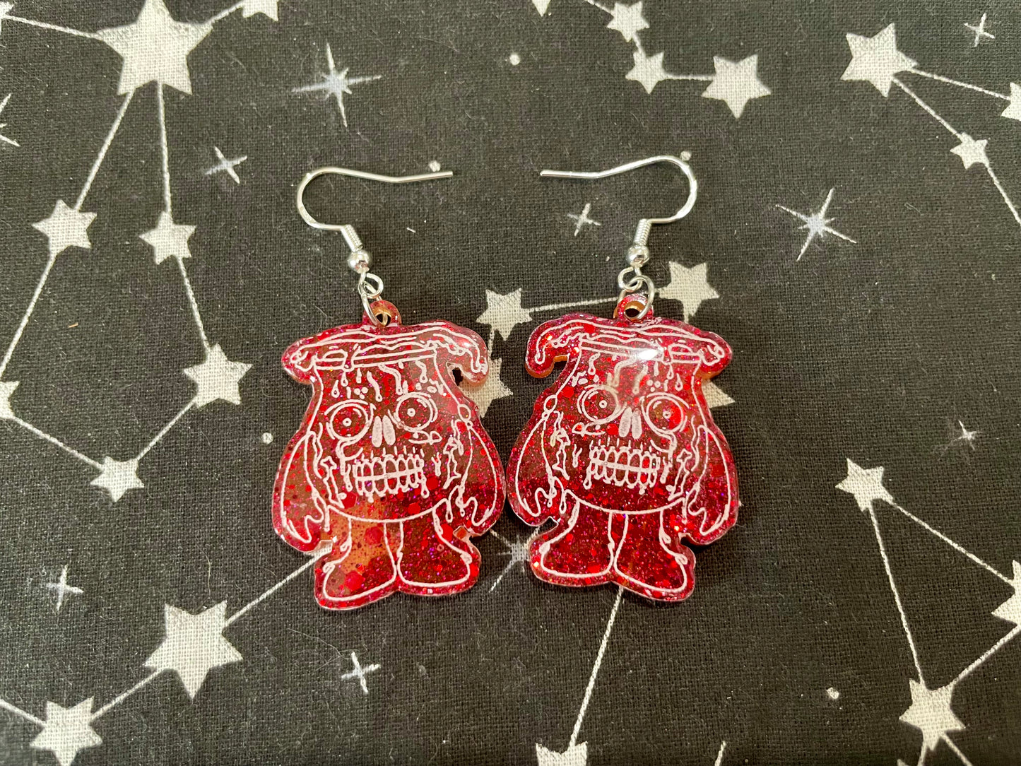 Spooky Kool Aid Earrings