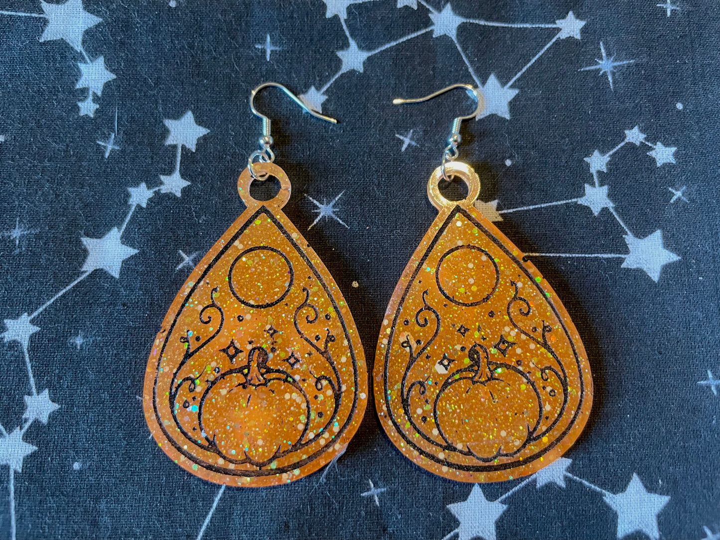 Pumpkin Planchette Earrings