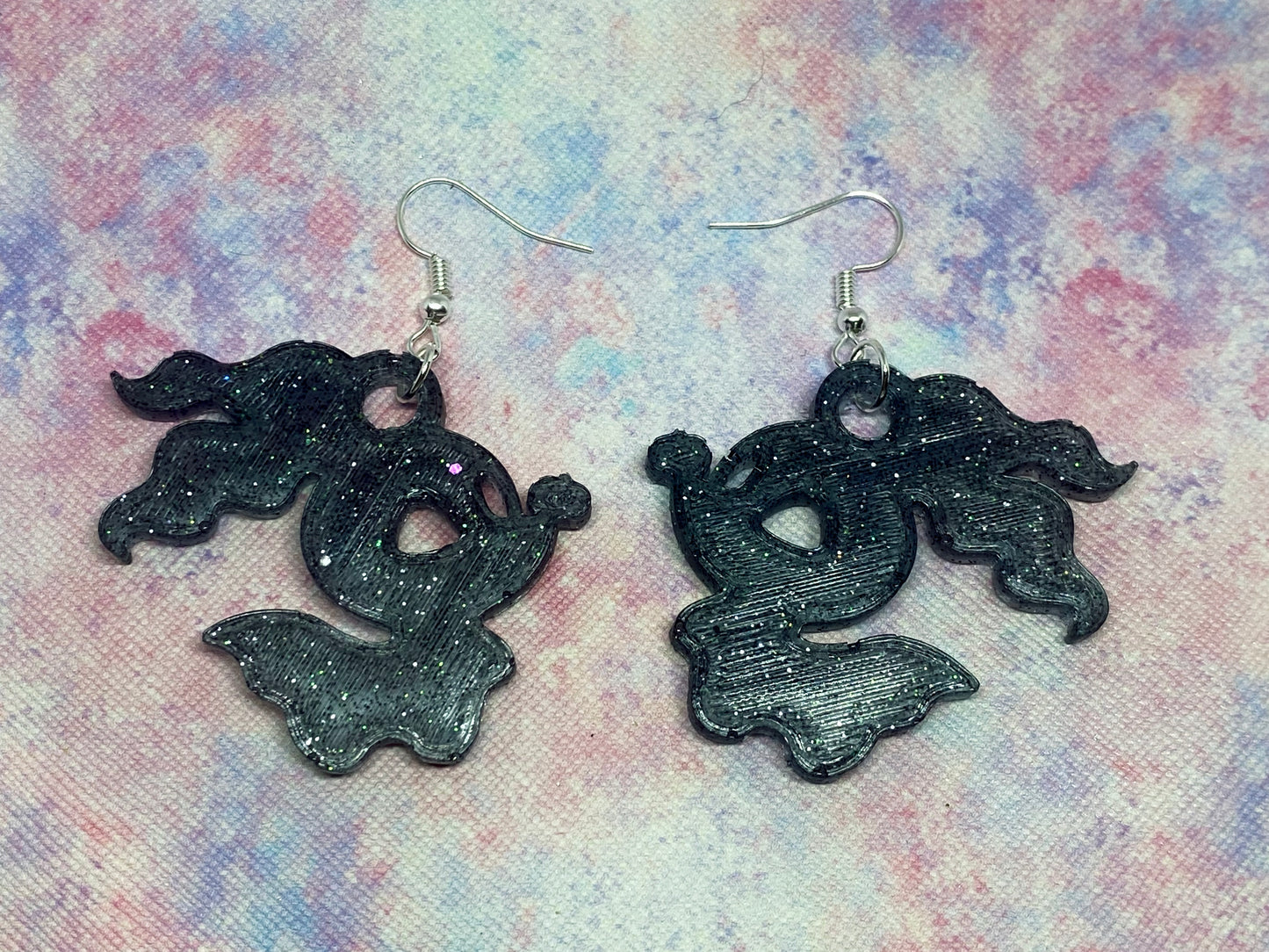 Big Ghost Dog Earrings