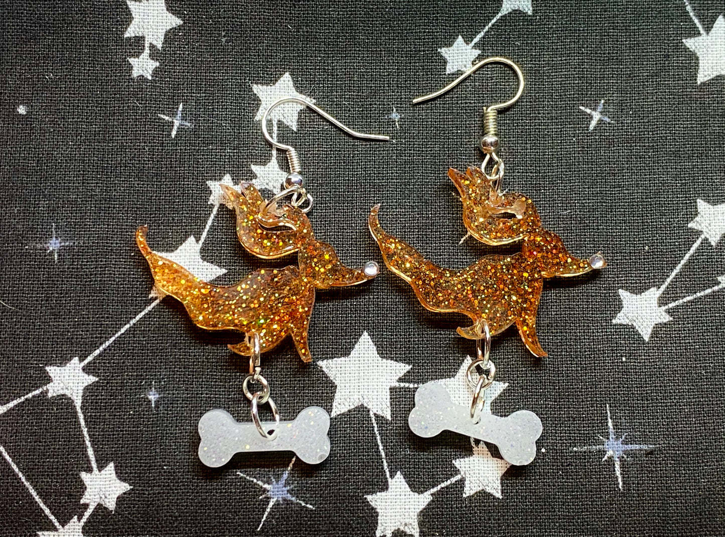 Ghost Dog Earrings