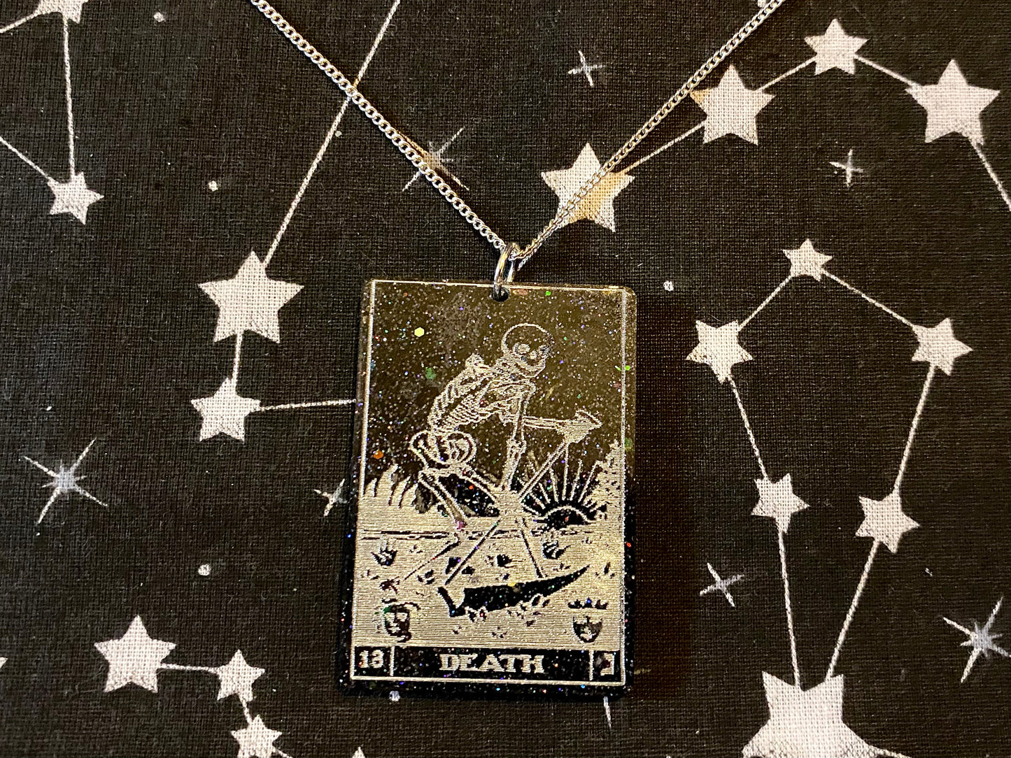 Death Tarot Card Necklace
