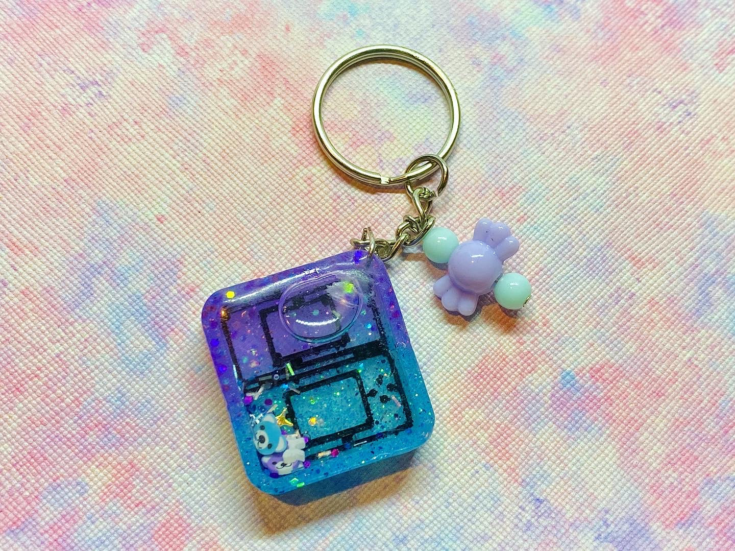 Cute DS Shaker Keyring