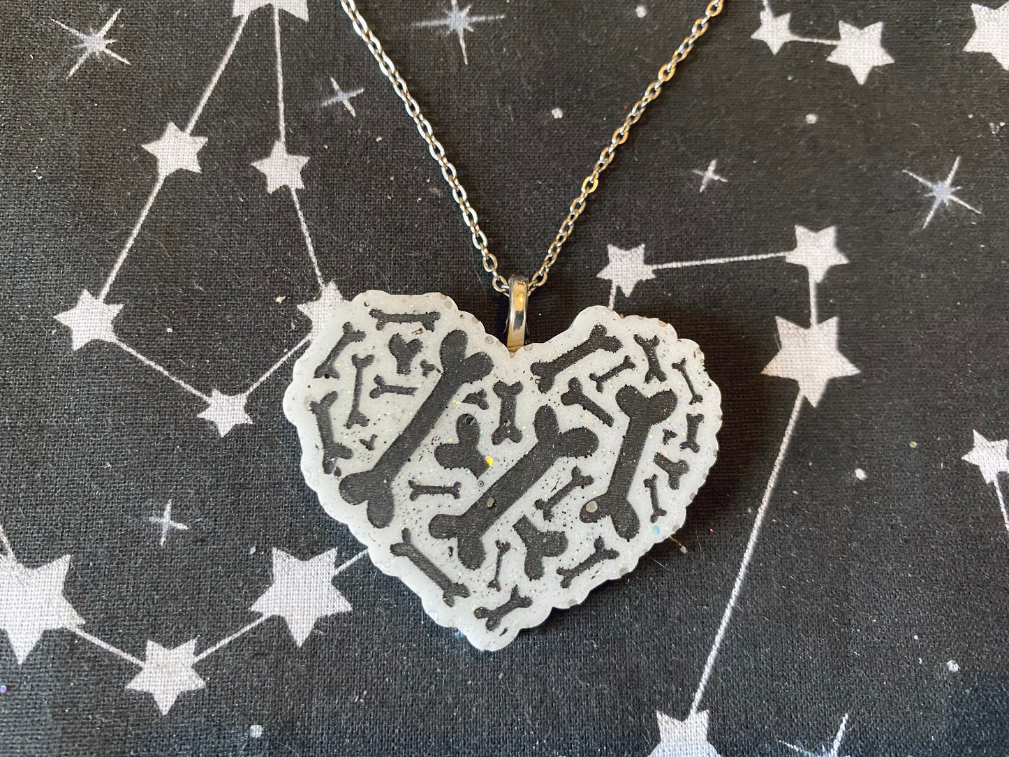 Bone Heart Necklace