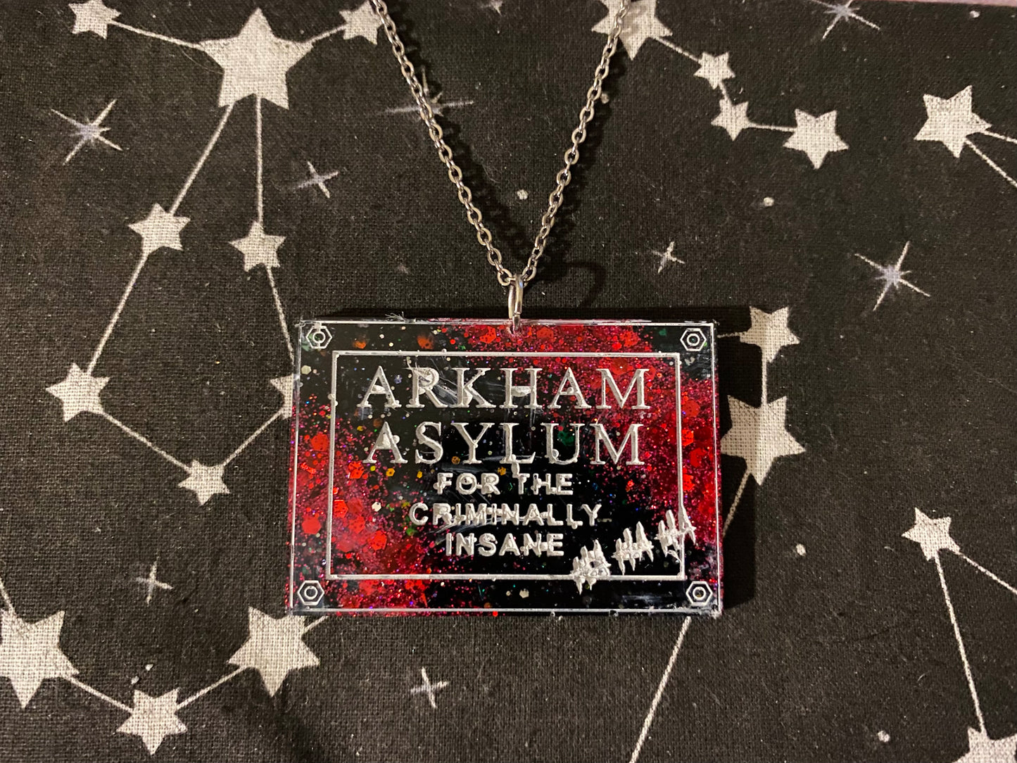Asylum Sign Necklace