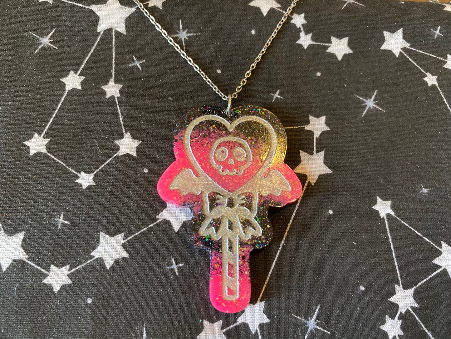 Skull Wand Necklace
