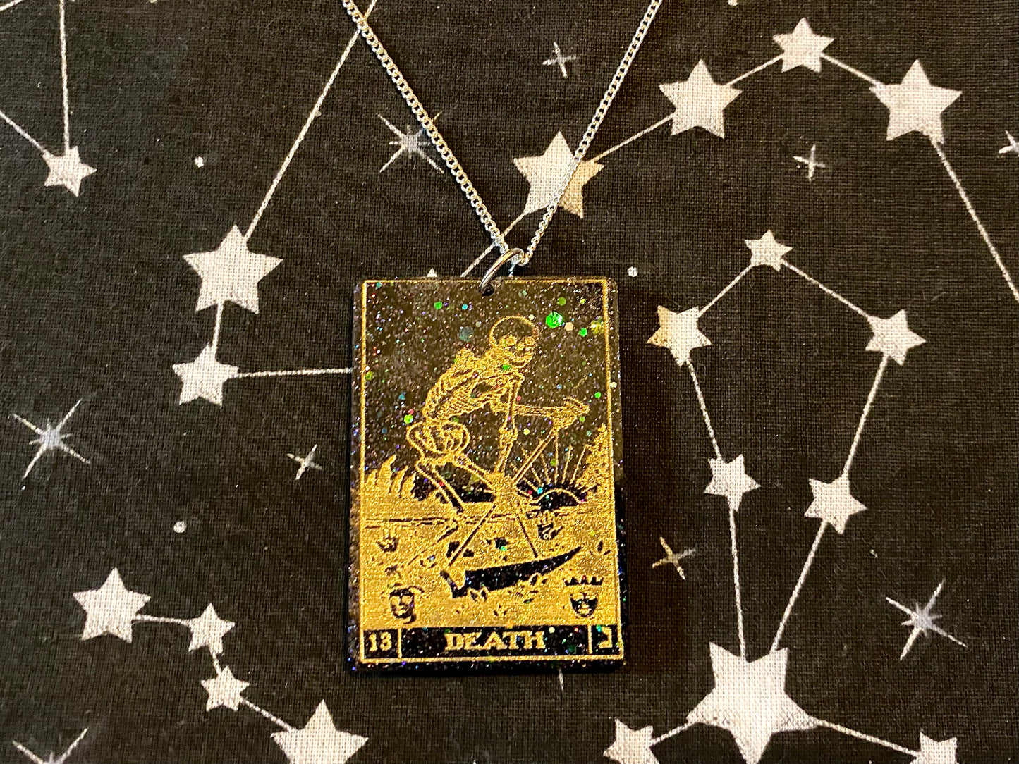 Death Tarot Card Necklace
