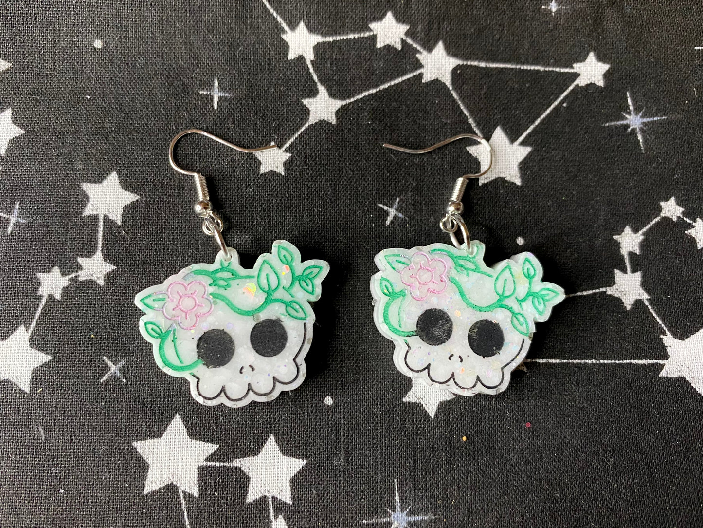 Kawaii Skull Earrings