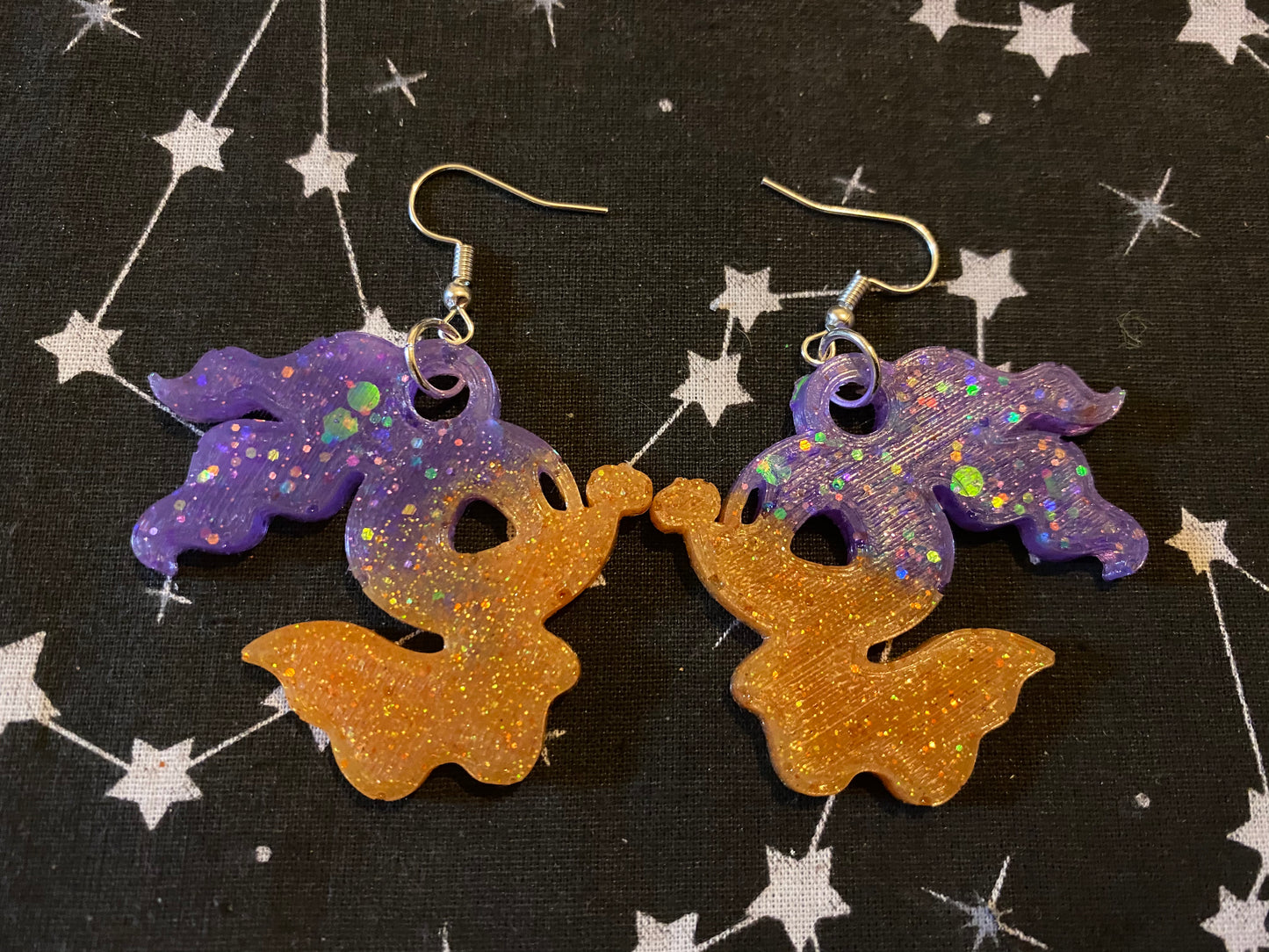 Big Ghost Dog Earrings