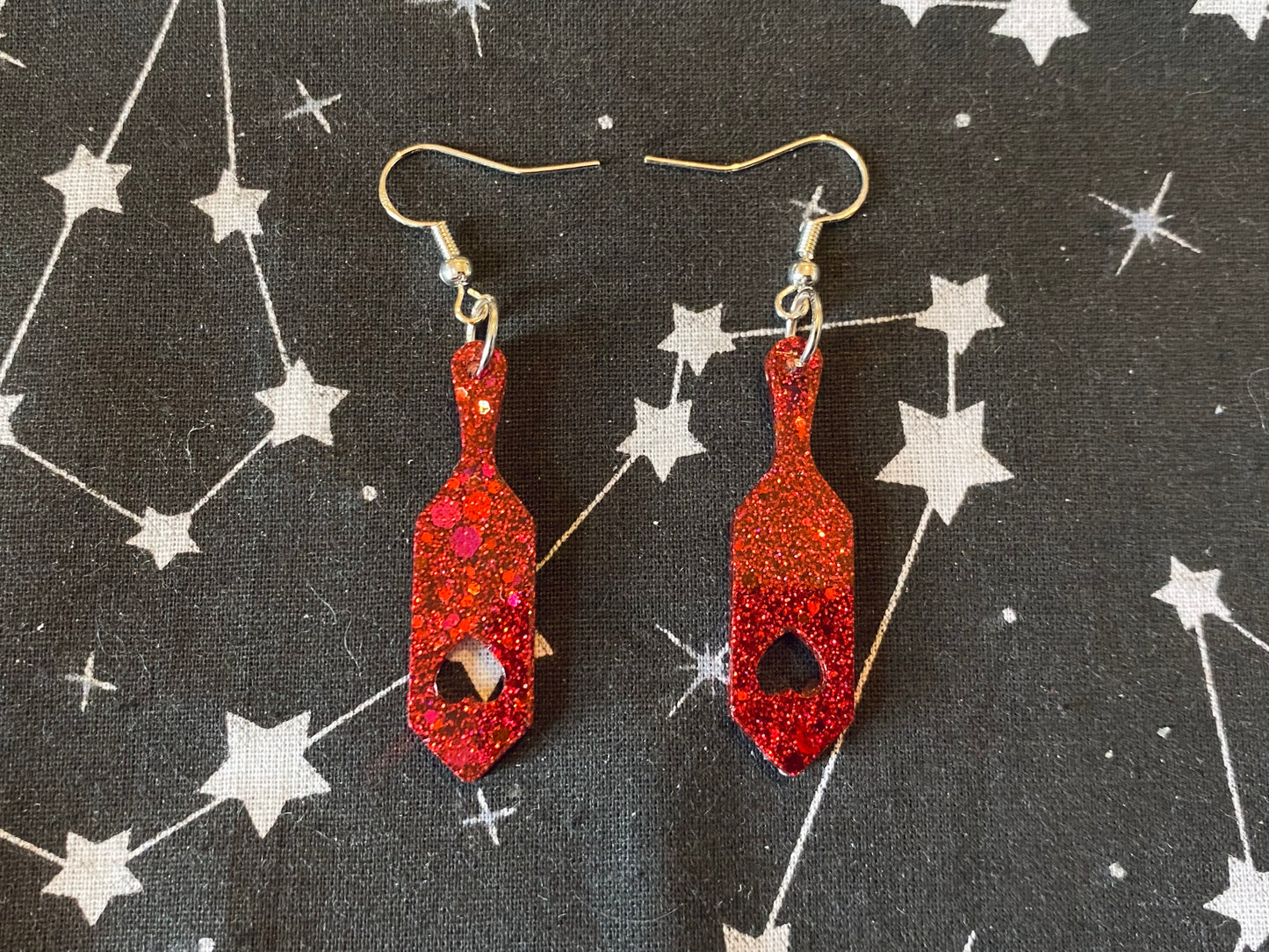 Heart Paddle Earrings