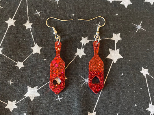 Heart Paddle Earrings
