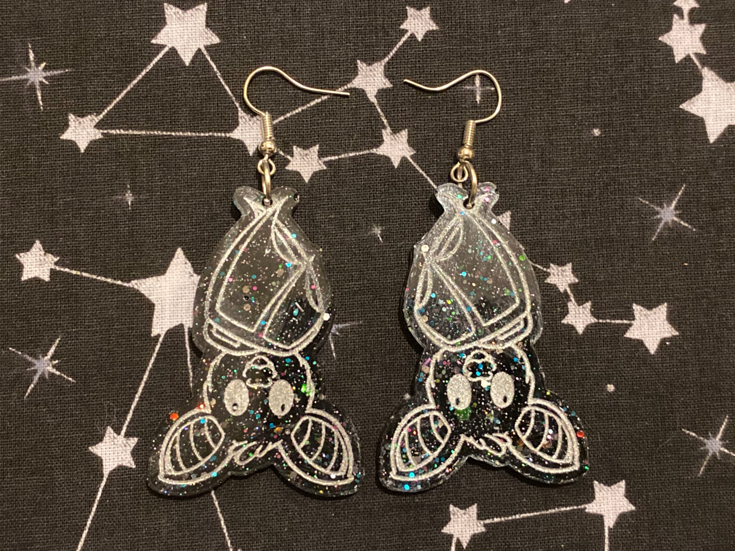 Hanging Bat Earrings