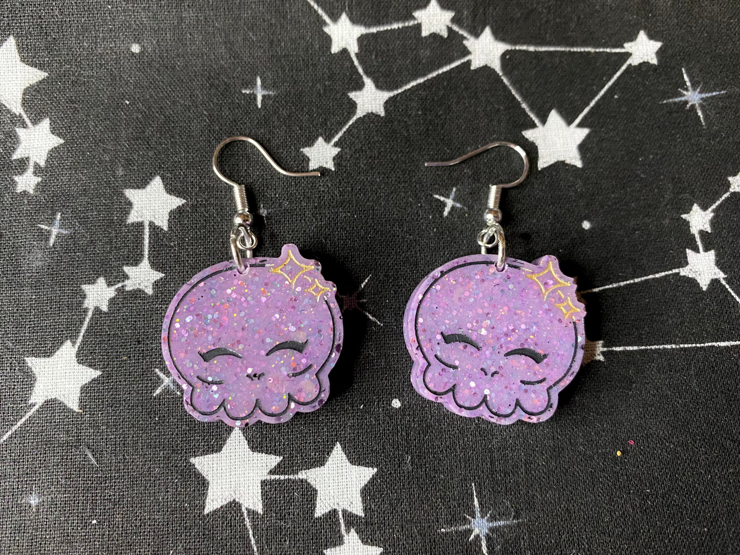 Kawaii Skull Earrings