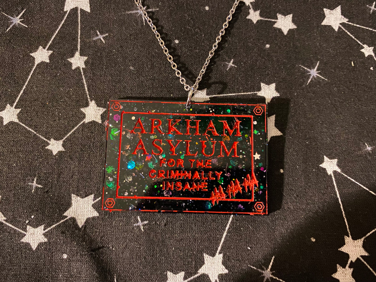 Asylum Sign Necklace