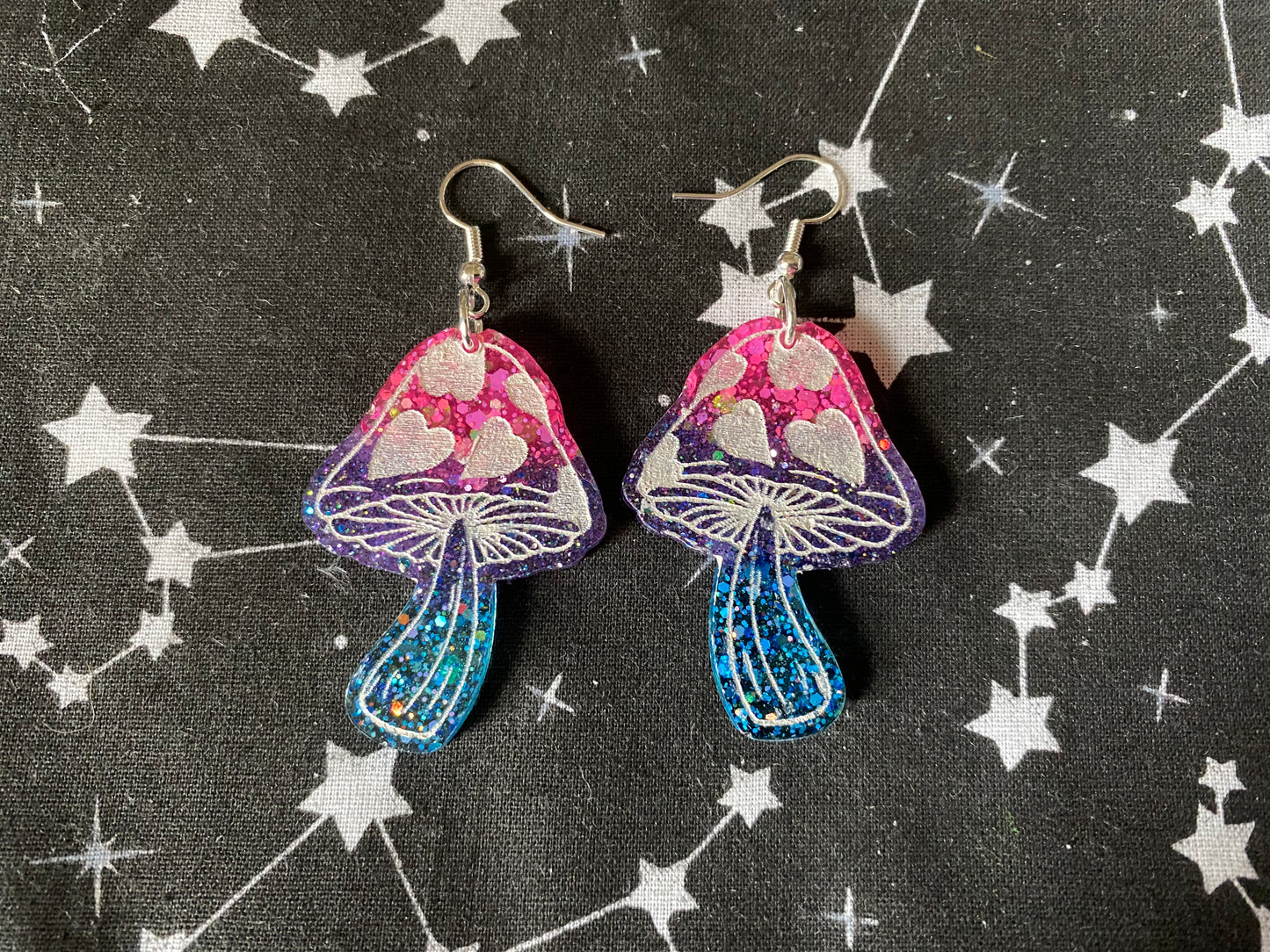 Mushroom Heart Earrings