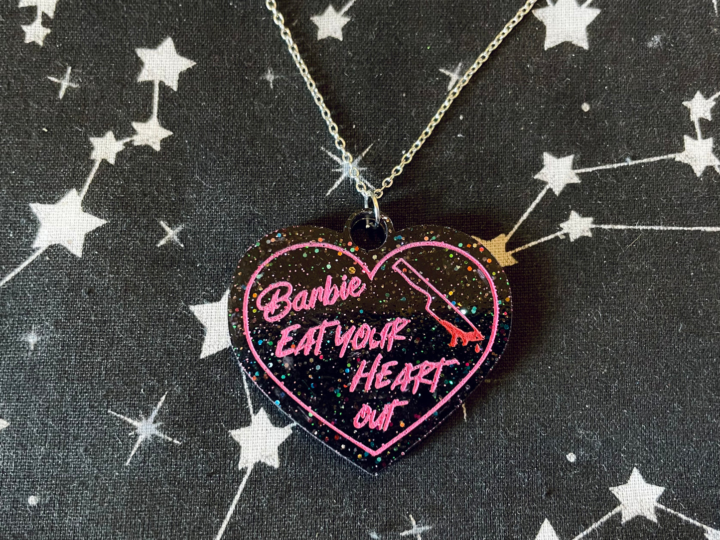 Barbie Eat Your Heart Out Necklace