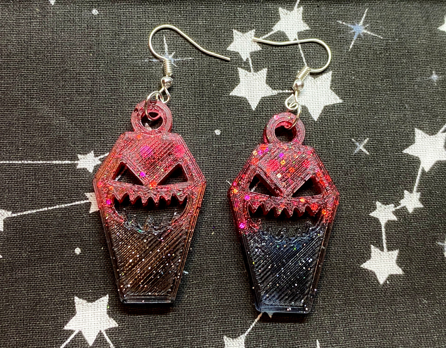 Spooky Coffin Earrings