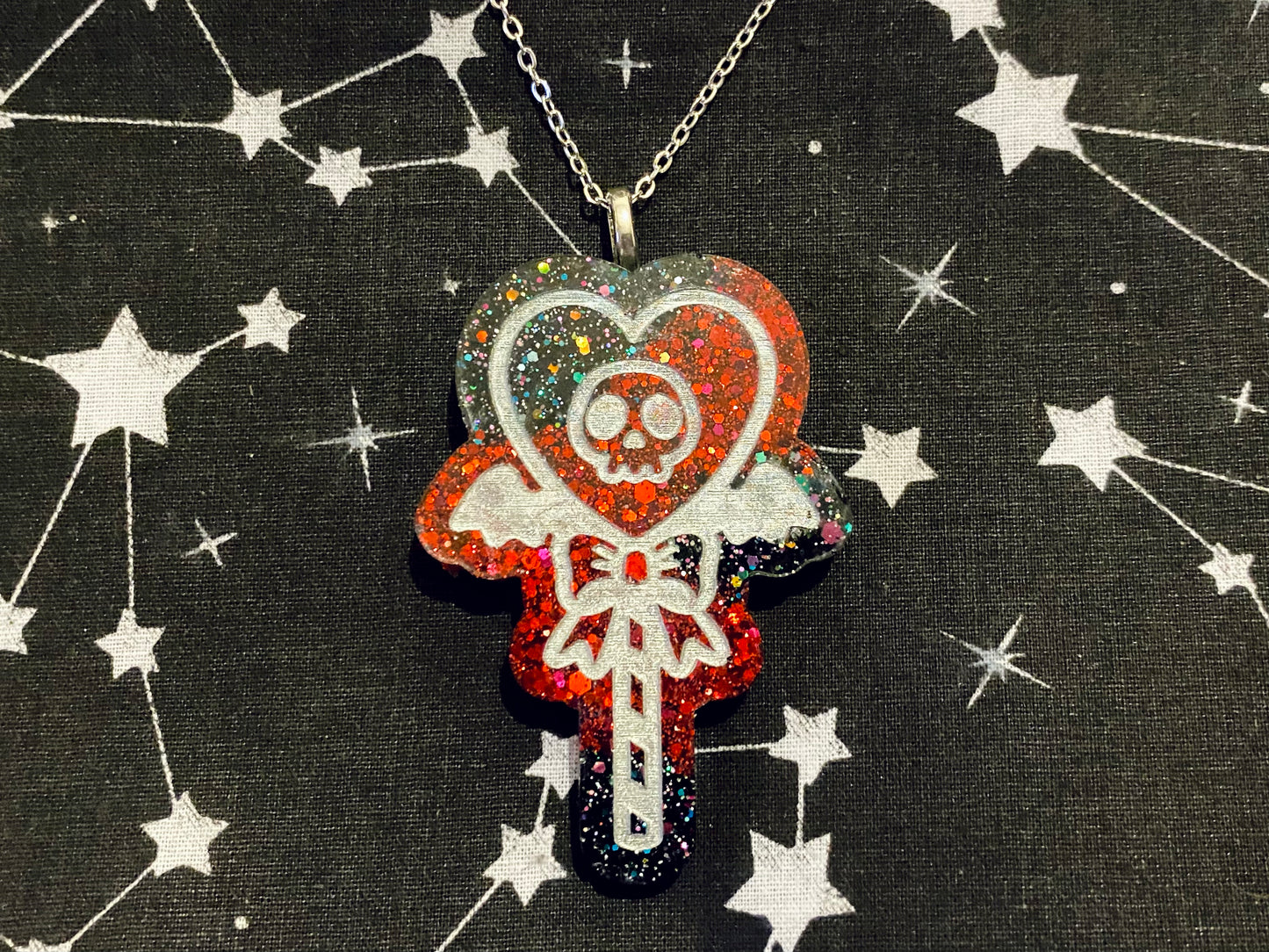 Skull Wand Necklace