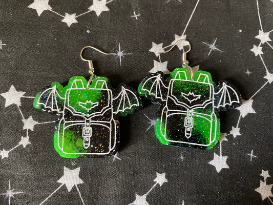 Bat Backpack Earrings