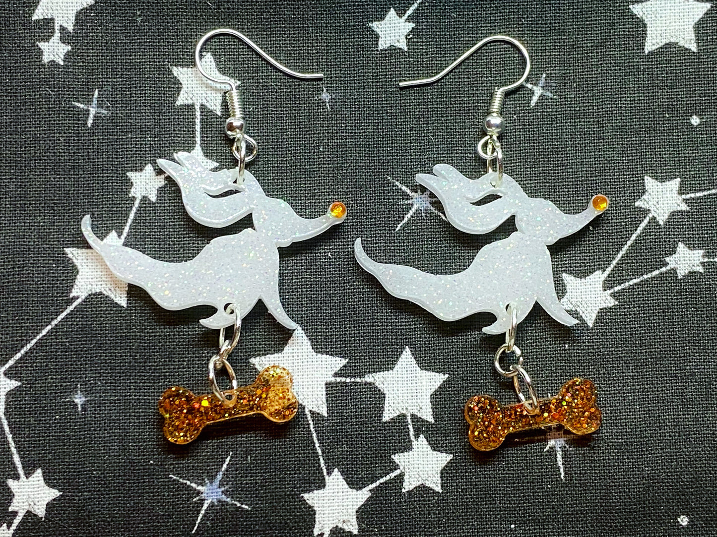 Ghost Dog Earrings