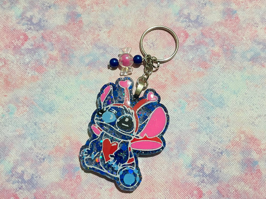 Valentines Stitch Keyring