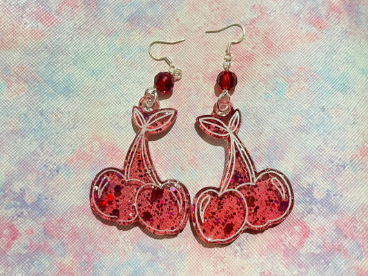 Valentines Cherry Earrings