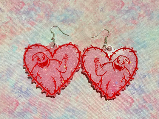 Valentines Oogie Heart Earrings