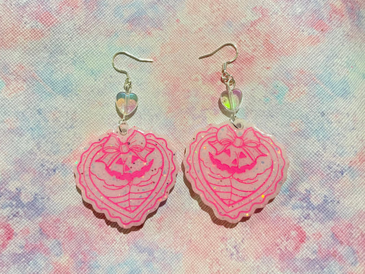 Valentines Pumpkin Booty Earrings