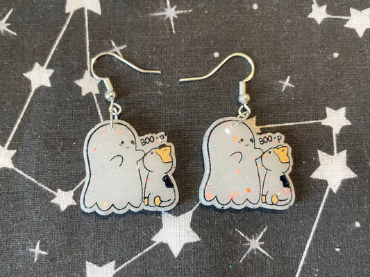 Ghost & Cat Earrings